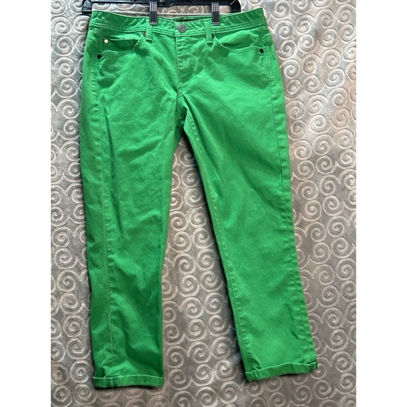 Calvin Klein Jeans Green Denim Pants Womens Size 29/8 Casual - Picture 1 of 7